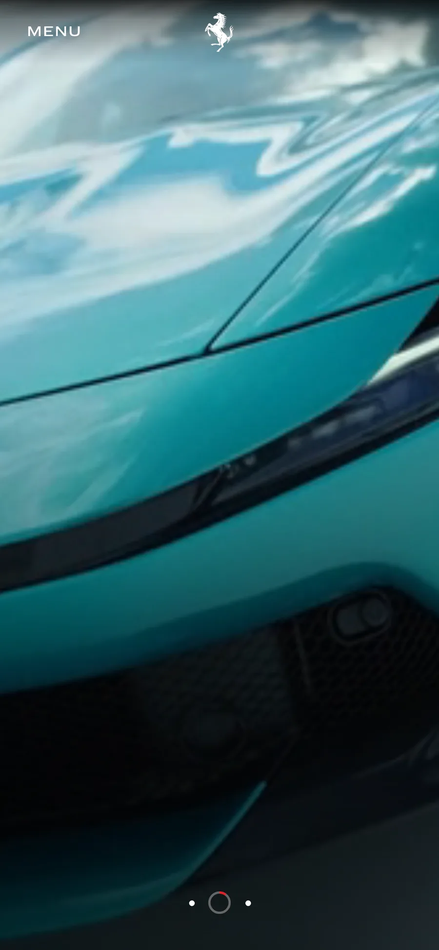 Ferrari website preview