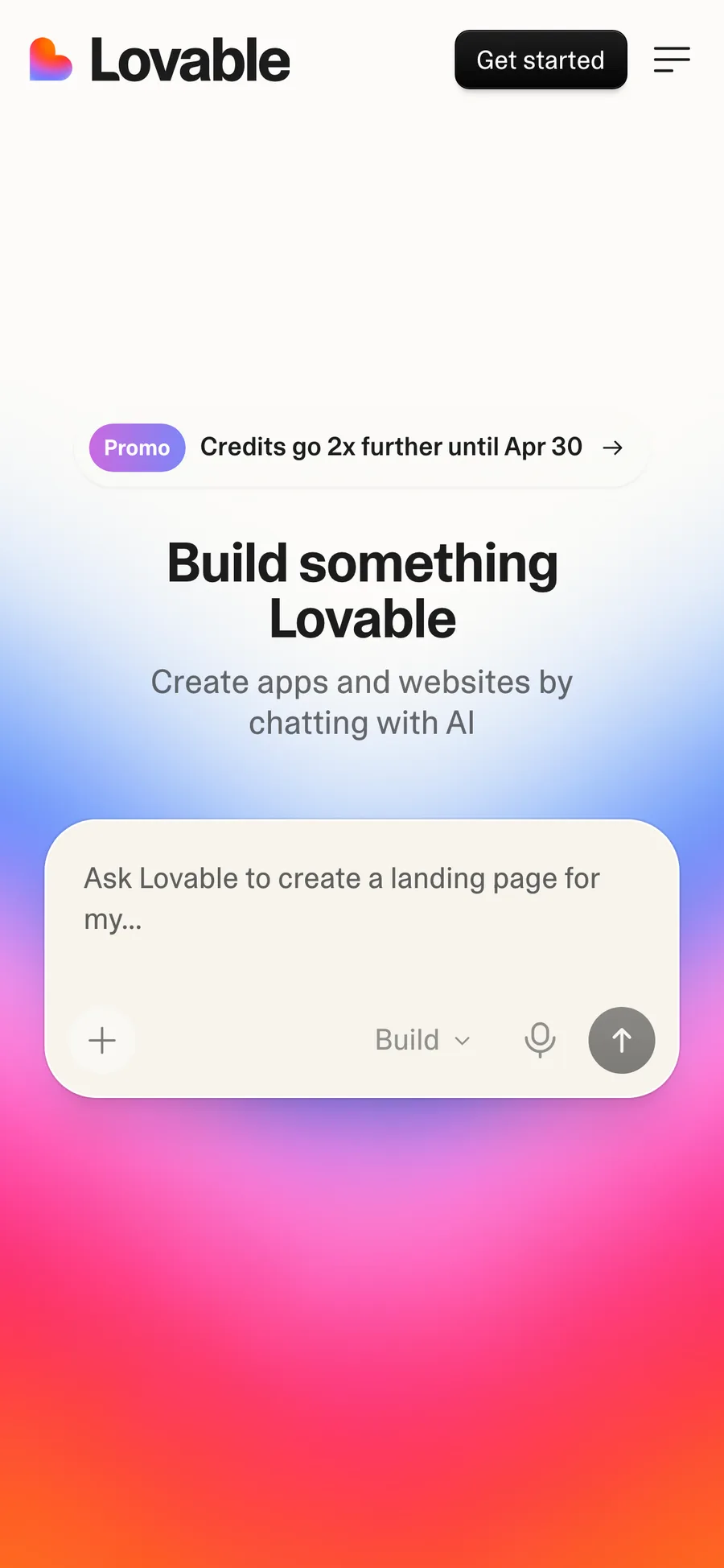 Lovable website preview