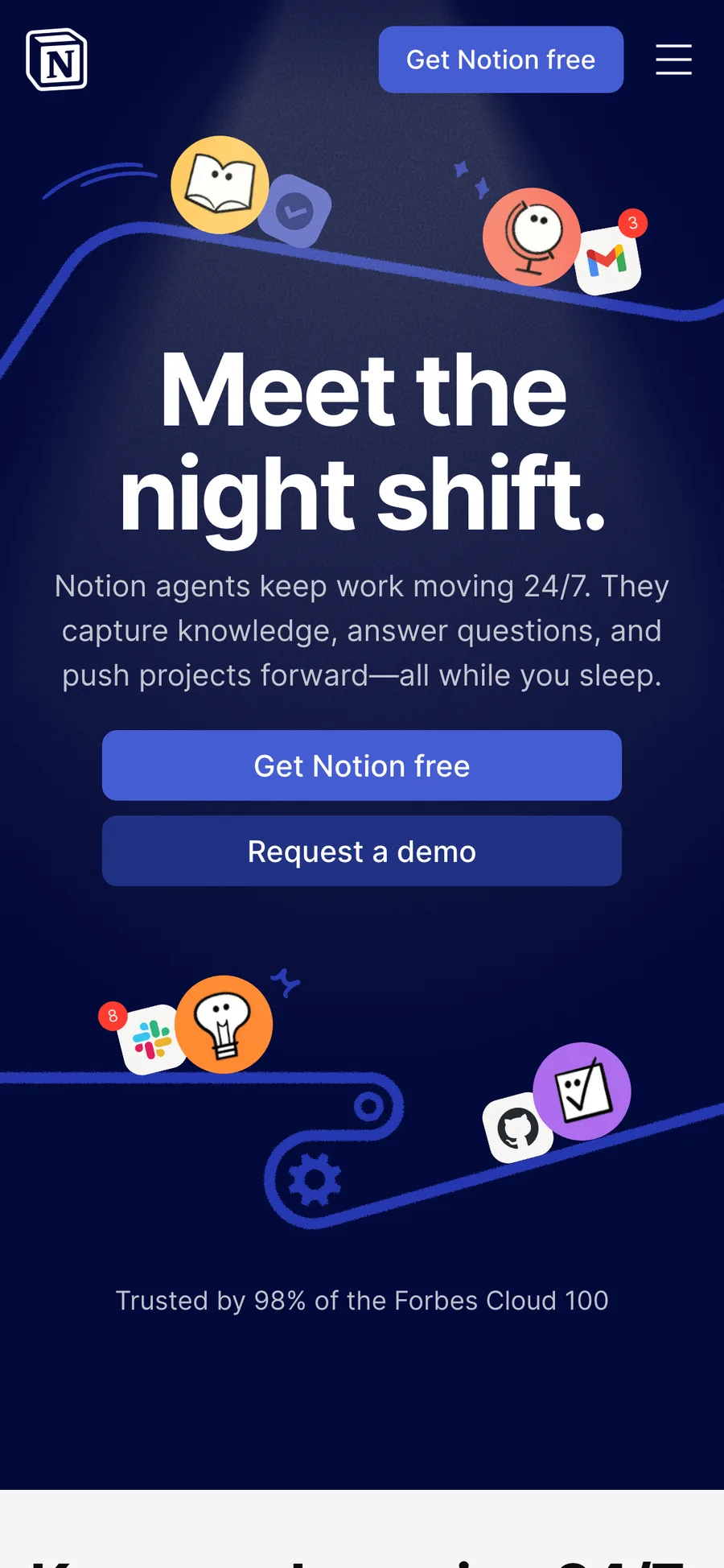 Notion website preview