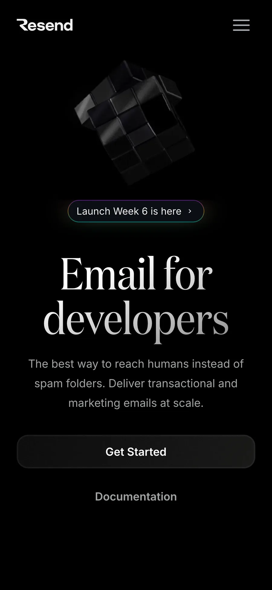 Resend website preview